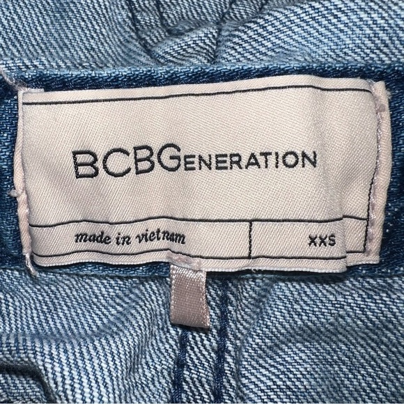 BCBGeneration wide leg denim overalls size xxs - Picture 9 of 9